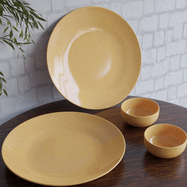 Marble Mustard Complete Set: Plates and Bowls! - The Earth Store - Combo